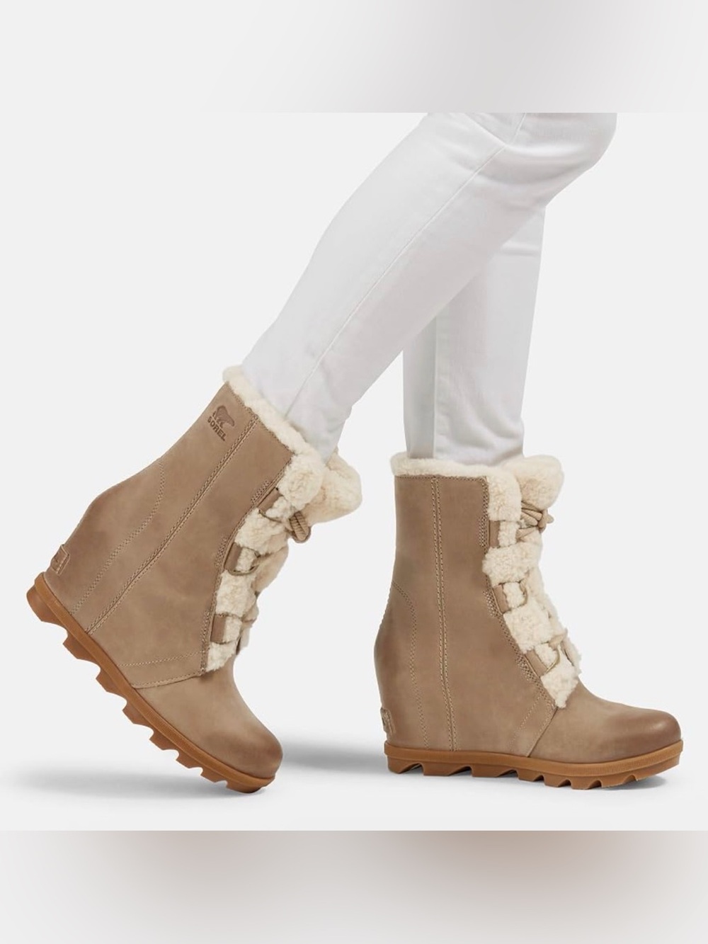 Sorel Joan Arctic Shearling Women’s Wedge Boots Size: 9
